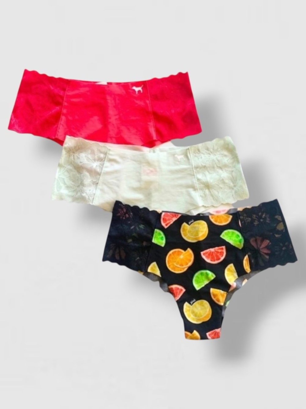 Victoria’s Secret 3pk Cheekster Panties Lot of 3 Small New